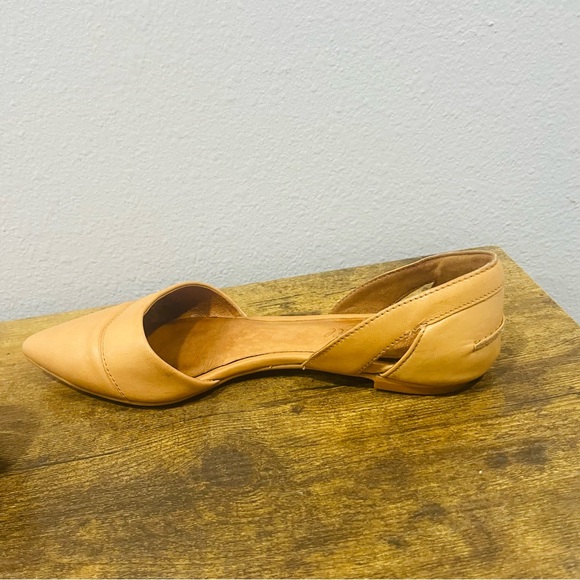 Madewell Tan Leather Pointed Toe Ballet Flats Womens Size 6.5 - Picture 7 of 13